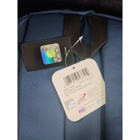 The Northwest Company LLC Los Angeles Rams Backpack NWT - Picture 6 of 6